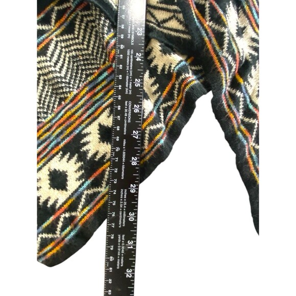 Xhilaration Open Front Aztec Sweater Waterfall Cardigan Tribal Size XL/XXL - Picture 6 of 11